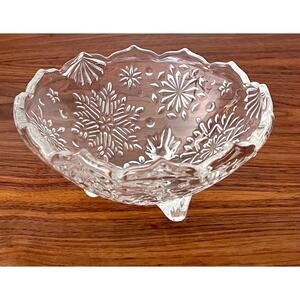 Snowflake by Mikasa 6" Footed Bowl Appetizer Tapas Crystal Replacement